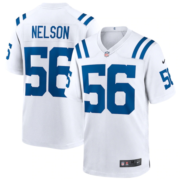 mens nike quenton nelson white indianapolis colts game player jersey
